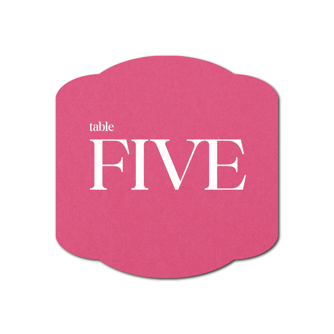Individually Personalized Wedding Prints on Diecut Cardstock - Shape S34