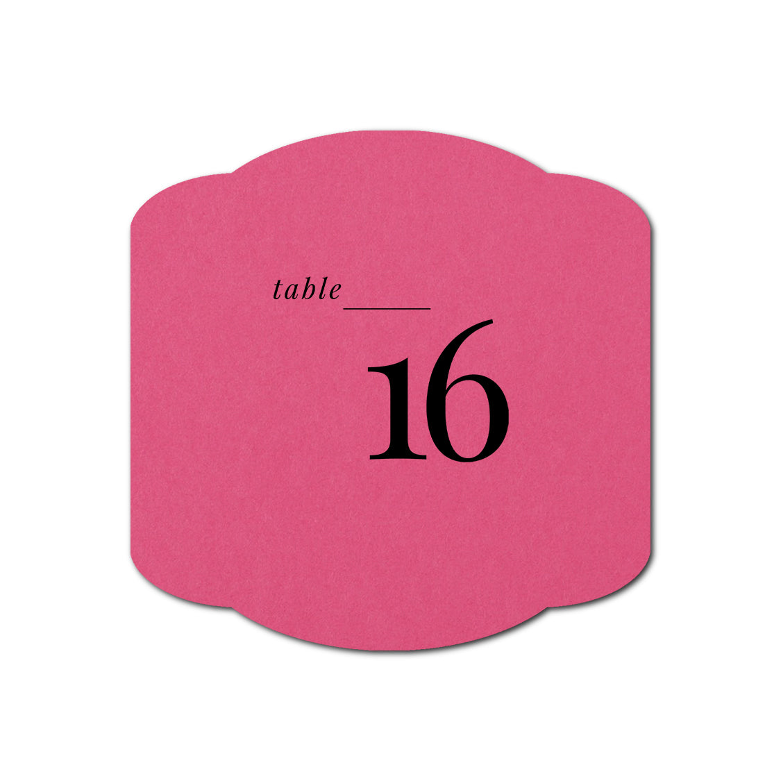Individually Personalized Wedding Prints on Diecut Cardstock - Shape S34