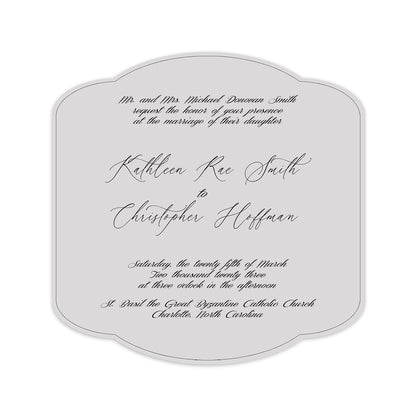Personalized Wedding Cards | Fully Custom Print | Signature Shape SS34