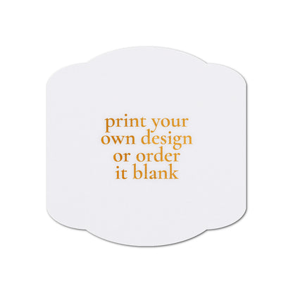 Custom Wedding Prints on Diecut Shaped Cardstock | Shape S34