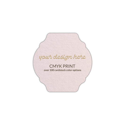Shape S35 Diecut Card | CMYK Print | 2.25" x 2.25"