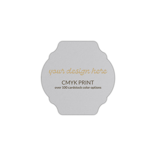 Shape S35 Diecut Card | CMYK Print | 2" x 2"