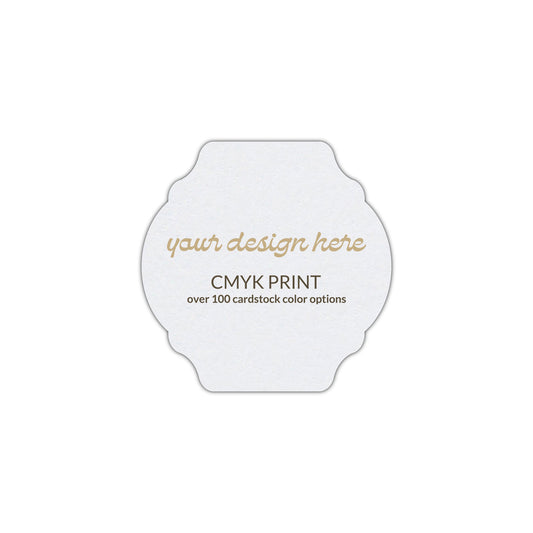 Shape S35 Diecut Card | CMYK Print | 3" x 3"