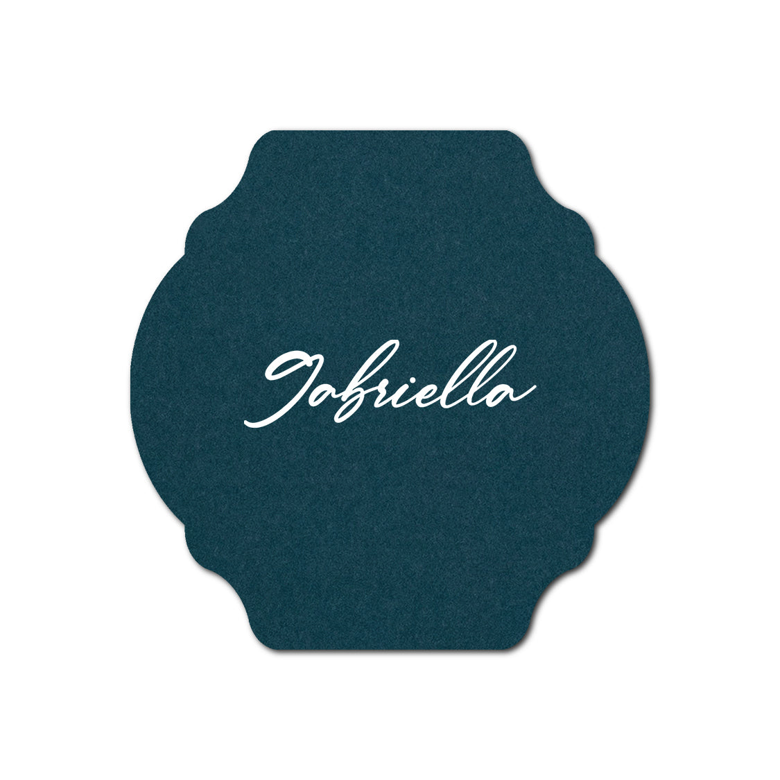 Individually Personalized Wedding Prints on Diecut Cardstock - Shape S35