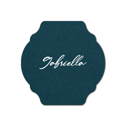 Individually Personalized Wedding Prints on Diecut Cardstock - Shape S35
