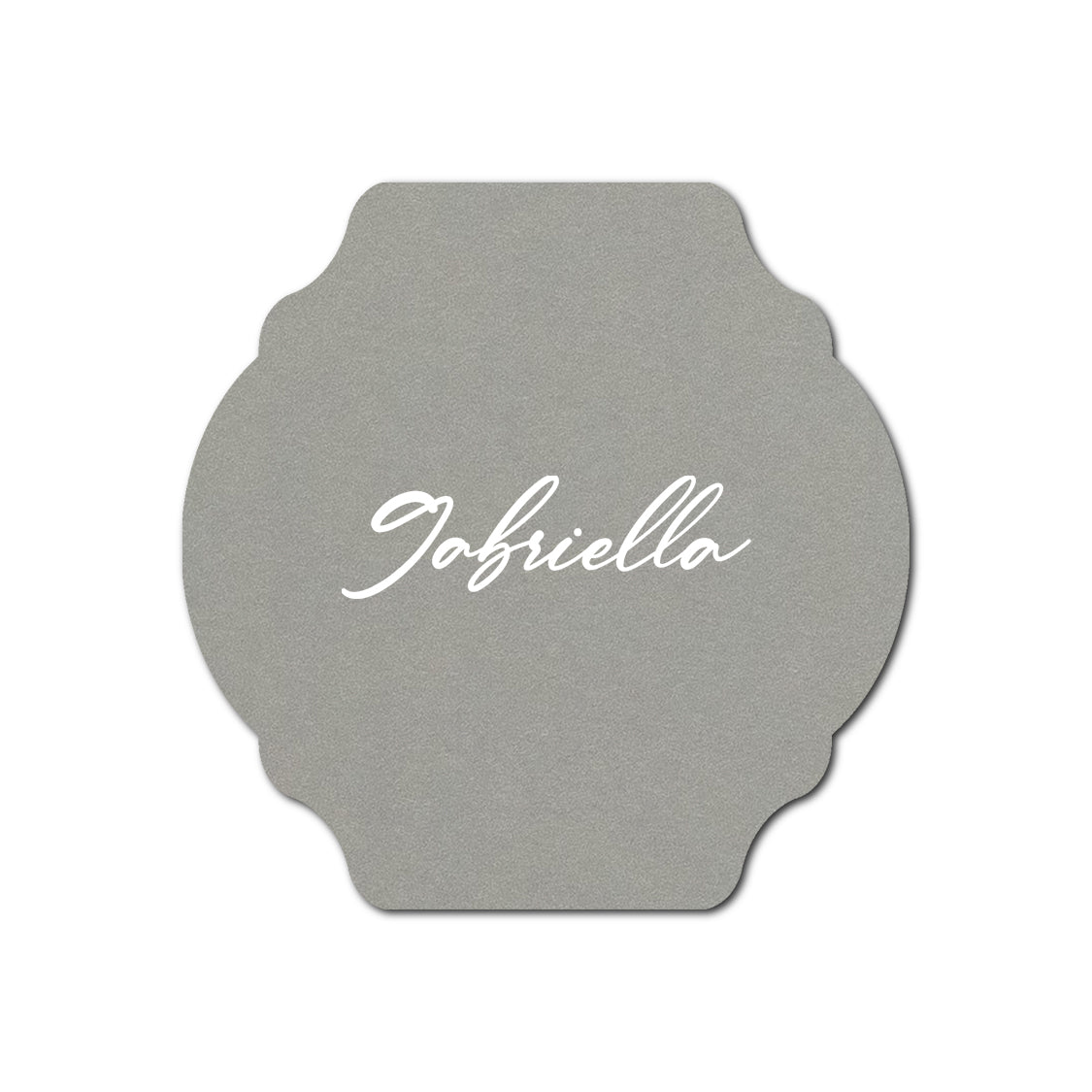 Individually Personalized Wedding Prints on Diecut Cardstock - Shape S35