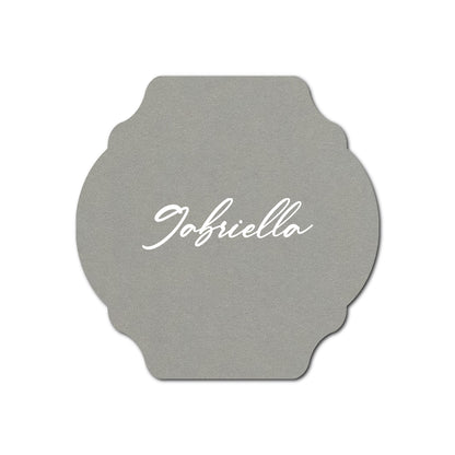 Individually Personalized Wedding Prints on Diecut Cardstock - Shape S35