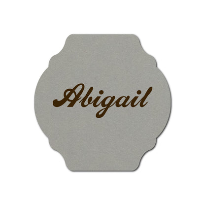 Individually Personalized Wedding Prints on Diecut Cardstock - Shape S35