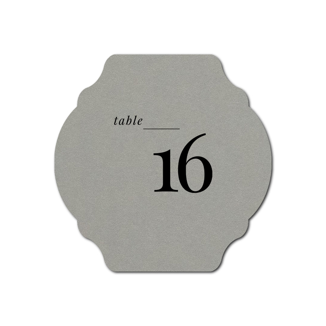 Individually Personalized Wedding Prints on Diecut Cardstock - Shape S35