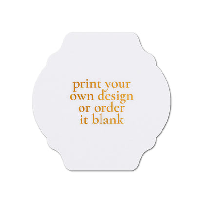 Custom Wedding Prints on Diecut Shaped Cardstock | Shape S35