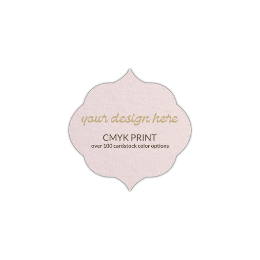 Shape S36 Diecut Card | CMYK Print | 2.25" x 2.25"