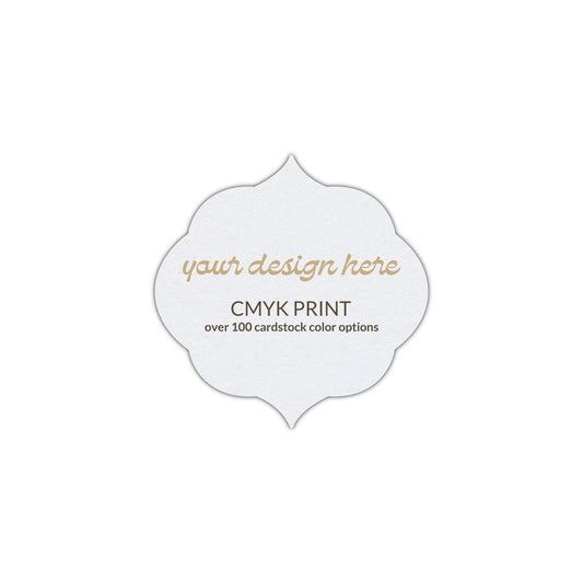 Shape S36 Diecut Card | CMYK Print | 2.75" x 2.75"