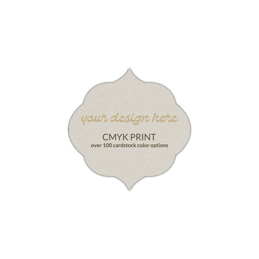 Shape S36 Diecut Card | CMYK Print | 2.5" x 2.5"