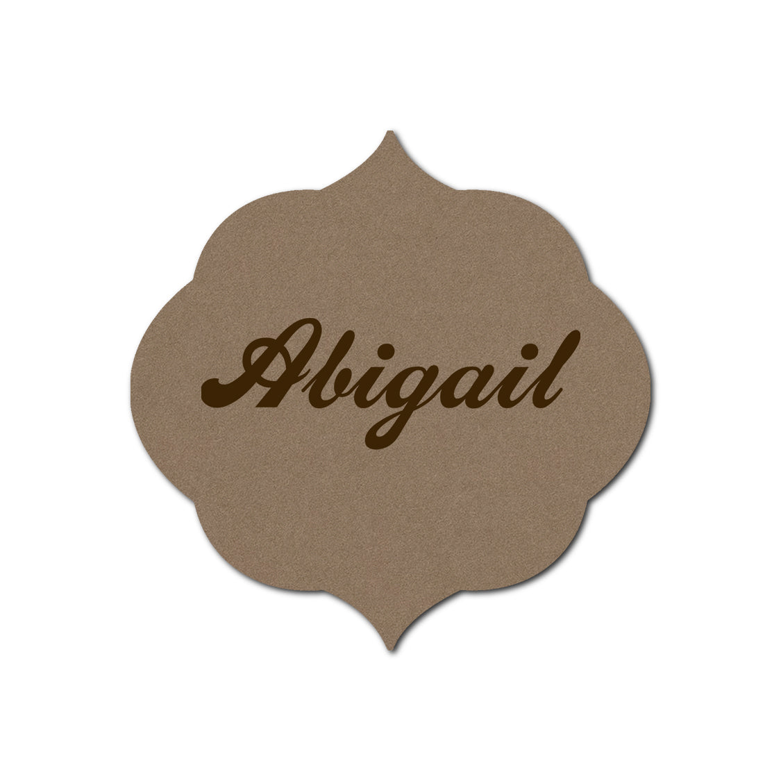 Individually Personalized Wedding Prints on Diecut Cardstock - Shape S36