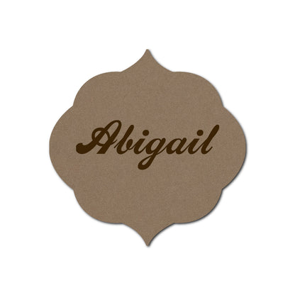 Individually Personalized Wedding Prints on Diecut Cardstock - Shape S36