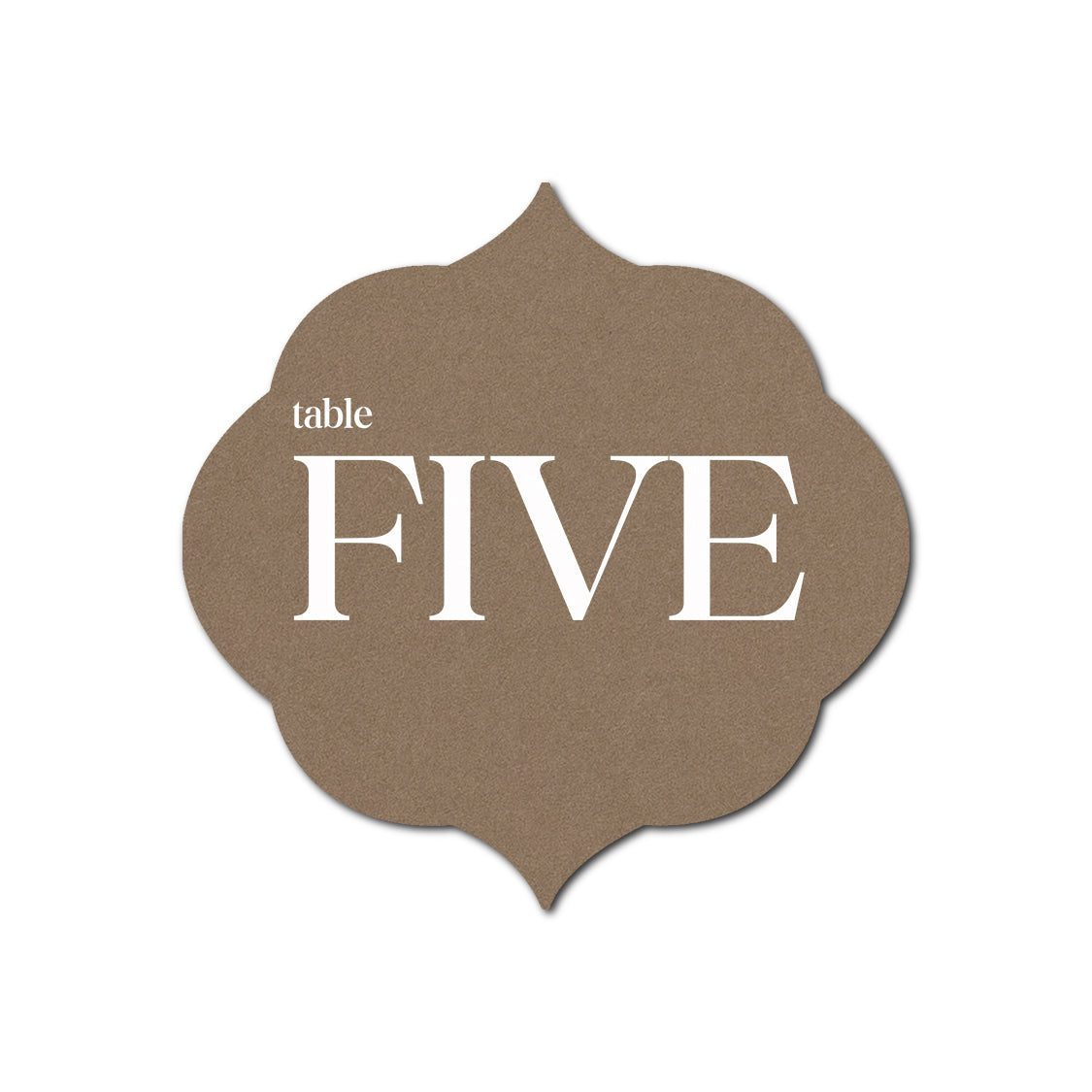 Individually Personalized Wedding Prints on Diecut Cardstock - Shape S36