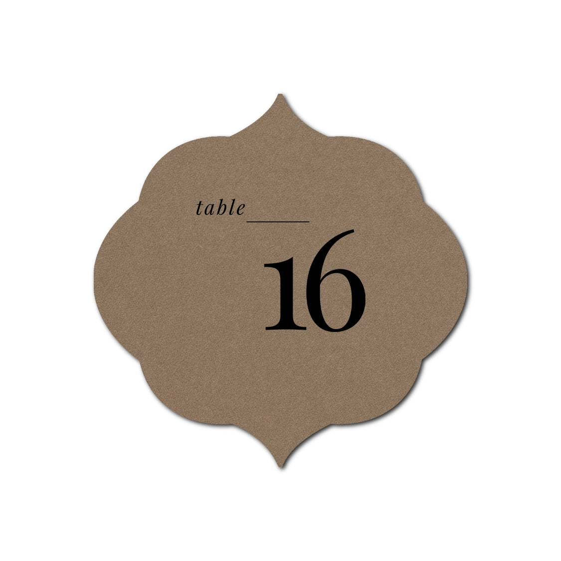 Individually Personalized Wedding Prints on Diecut Cardstock - Shape S36