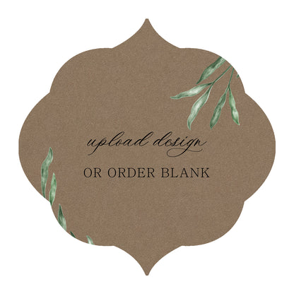 Custom Wedding Prints on Diecut Shaped Cardstock | Shape S36