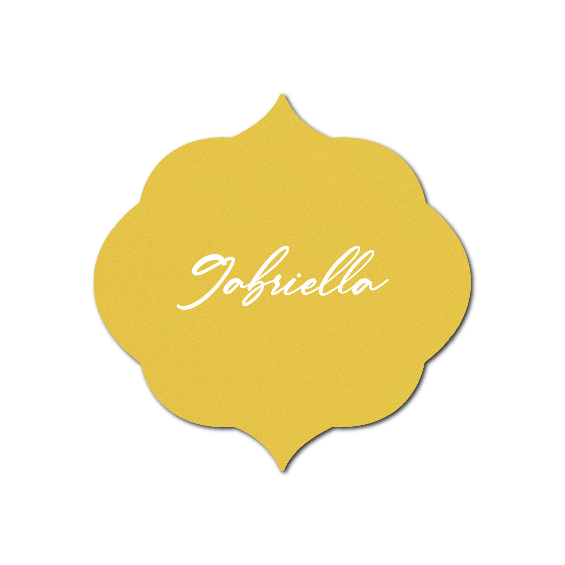 Individually Personalized Wedding Prints on Diecut Cardstock - Shape S36