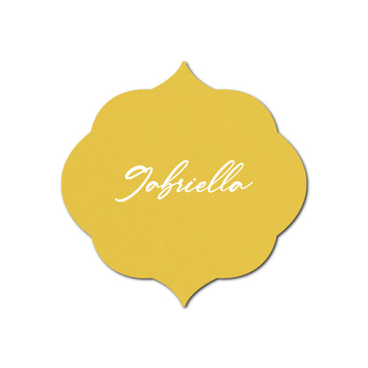 Individually Personalized Wedding Prints on Diecut Cardstock - Shape S36