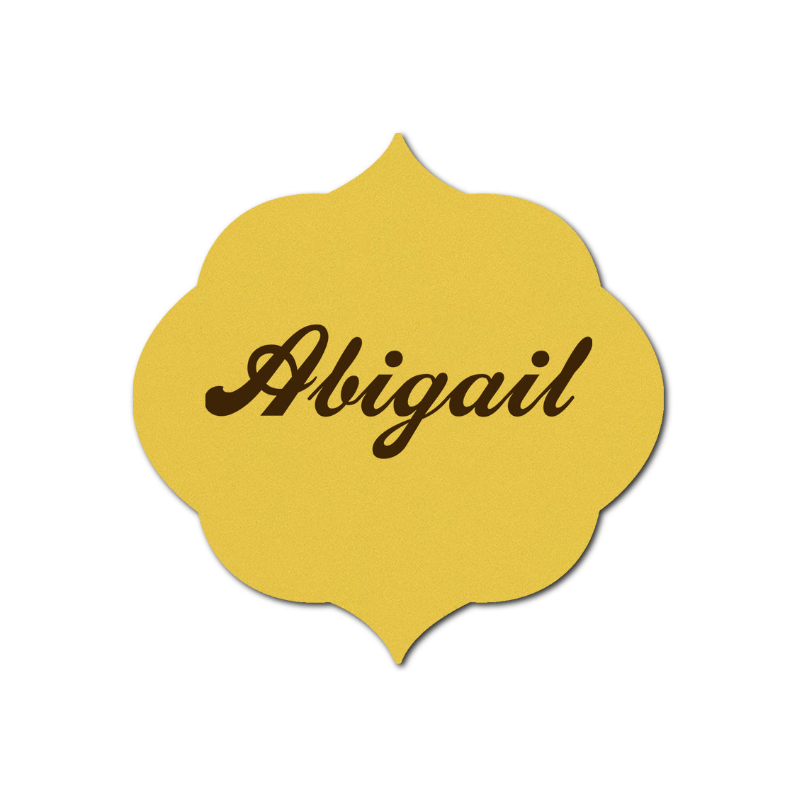 Individually Personalized Wedding Prints on Diecut Cardstock - Shape S36