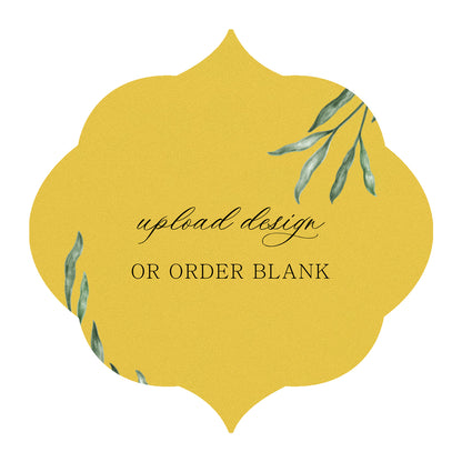 Custom Wedding Prints on Diecut Shaped Cardstock | Shape S36