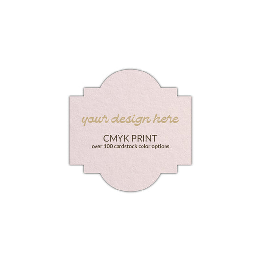 Shape S39 Diecut Card | CMYK Print | 2.25" x 2.25"