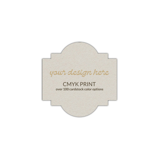 Shape S39 Diecut Card | CMYK Print | 2.5" x 2.5"