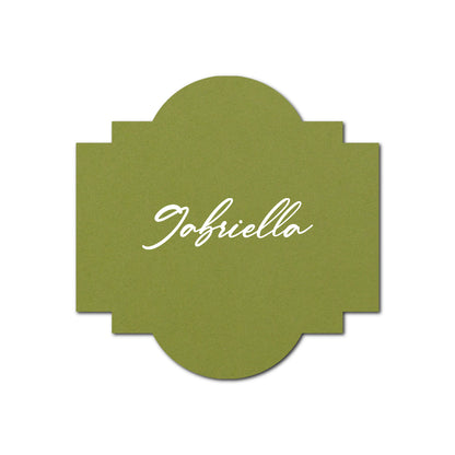 Individually Personalized Wedding Prints on Diecut Cardstock - Shape S39