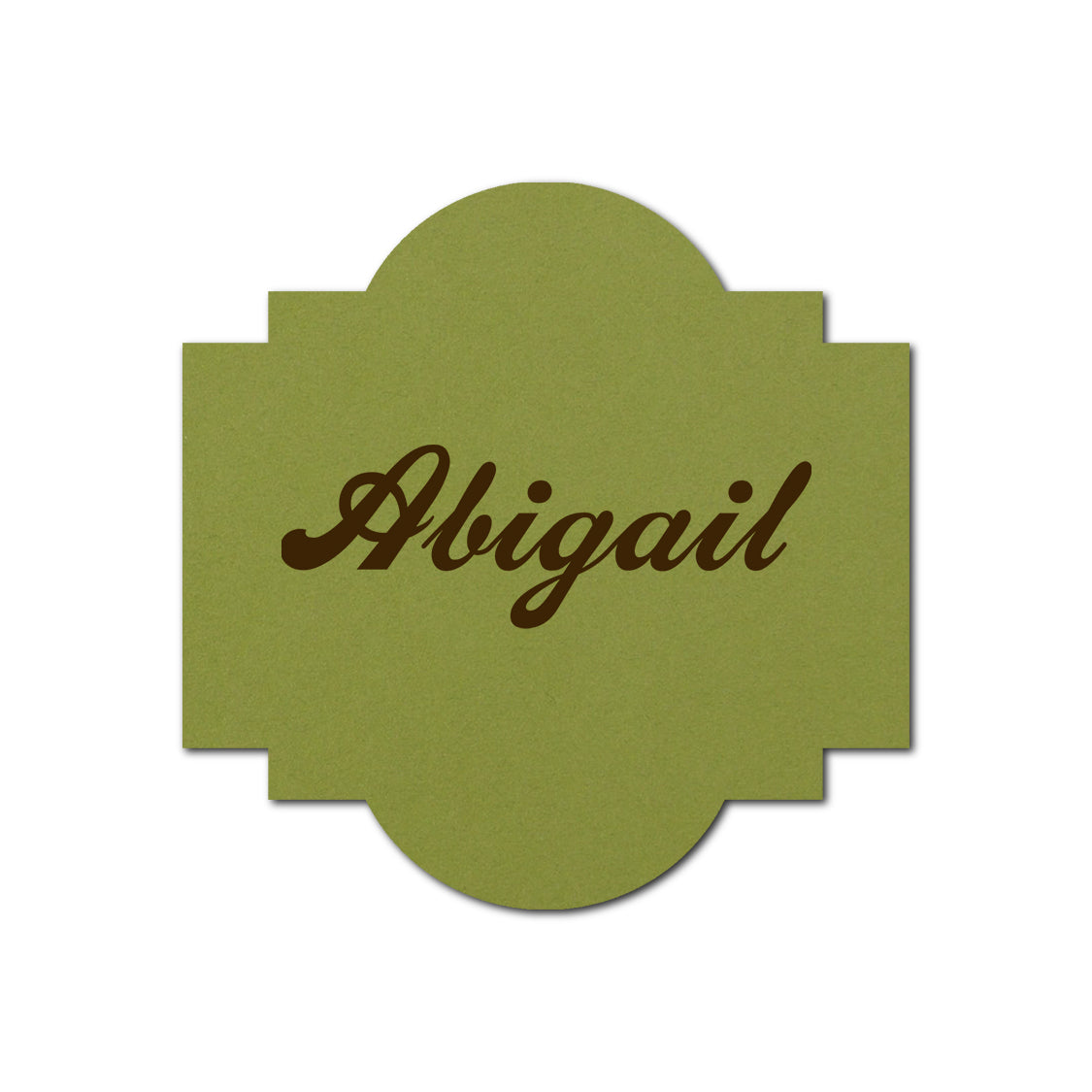 Individually Personalized Wedding Prints on Diecut Cardstock - Shape S39