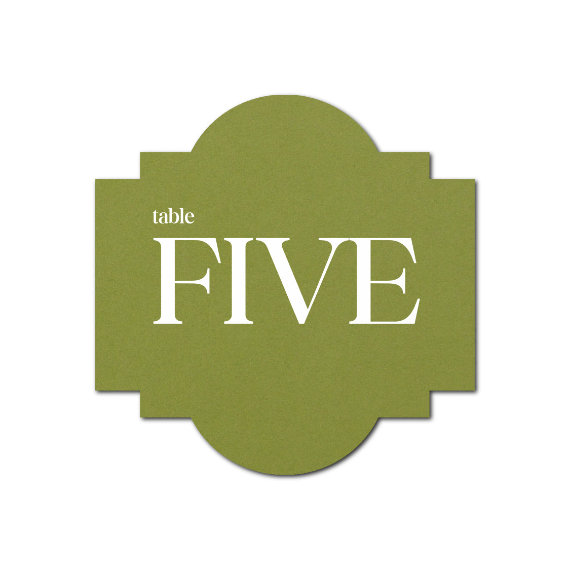 Individually Personalized Wedding Prints on Diecut Cardstock - Shape S39