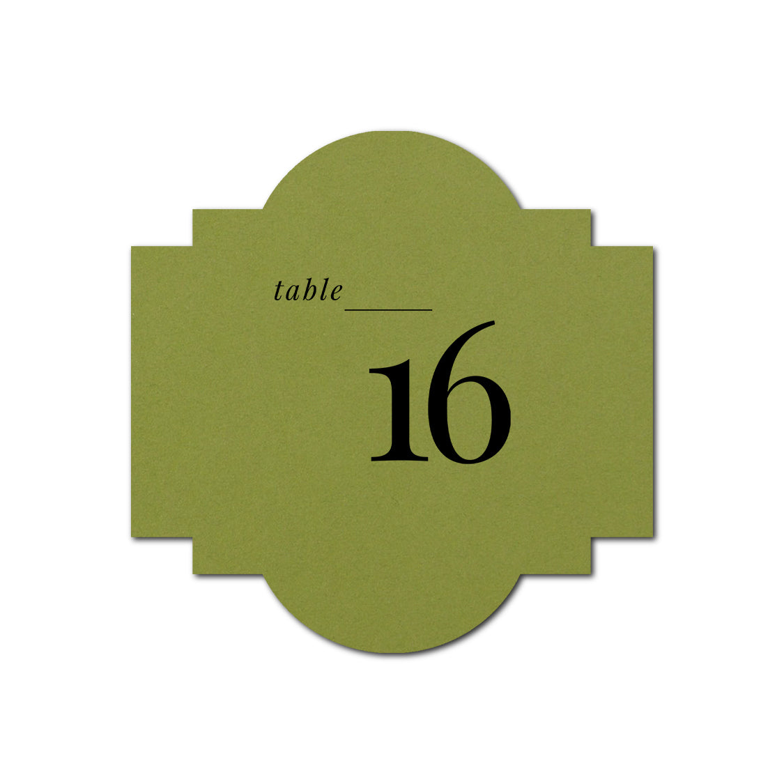 Individually Personalized Wedding Prints on Diecut Cardstock - Shape S39