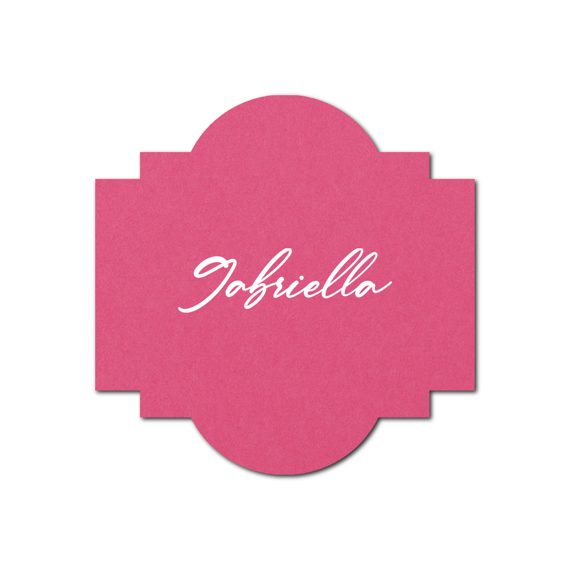Individually Personalized Wedding Prints on Diecut Cardstock - Shape S39