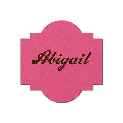 Individually Personalized Wedding Prints on Diecut Cardstock - Shape S39