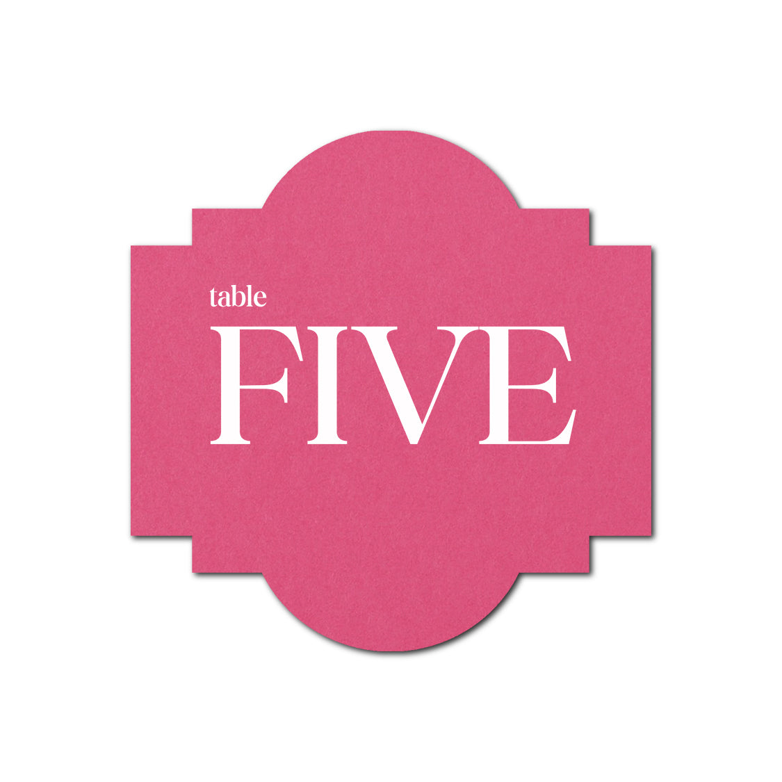 Individually Personalized Wedding Prints on Diecut Cardstock - Shape S39