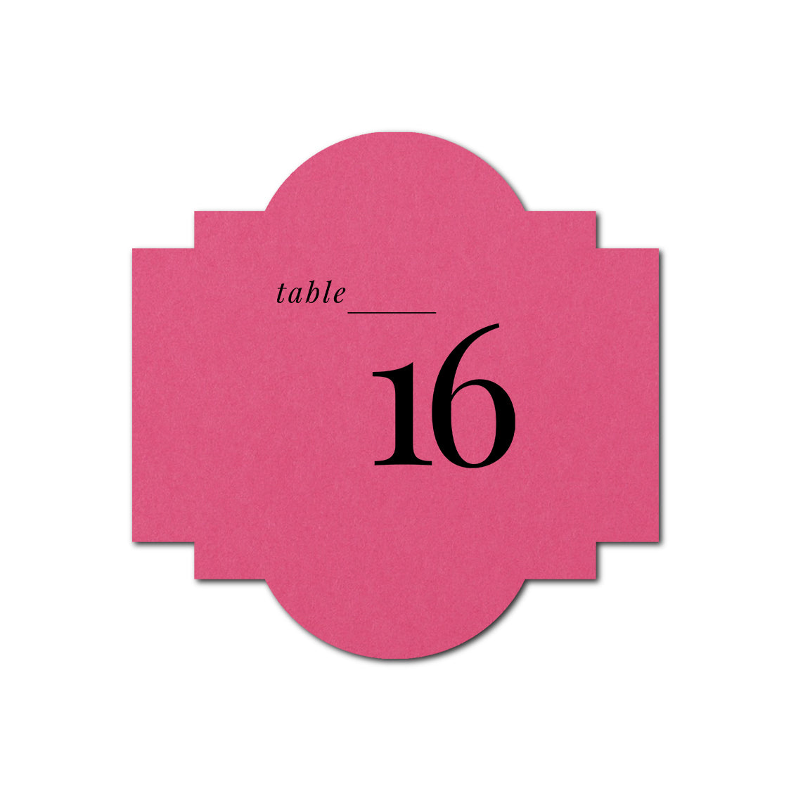 Individually Personalized Wedding Prints on Diecut Cardstock - Shape S39