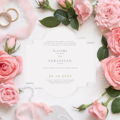 Personalized Wedding Cards | Fully Custom Print | Signature Shape SS39