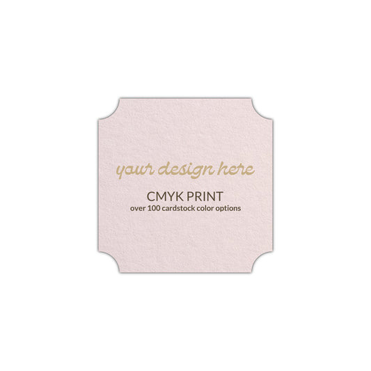 Shape S3 Diecut Card | CMYK Print | 2.25" x 2.25"