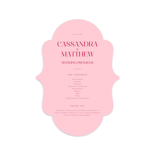 Personalized Wedding Cards | Fully Custom Print | Signature Shape S3