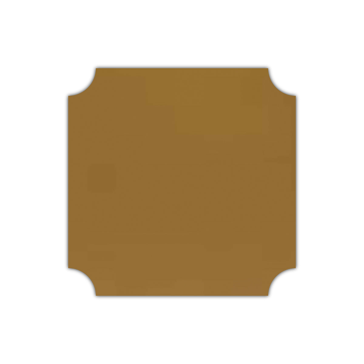CMYK Print on Shimmer Antique Gold Cardstock | Shape S3 | 4" x 4"