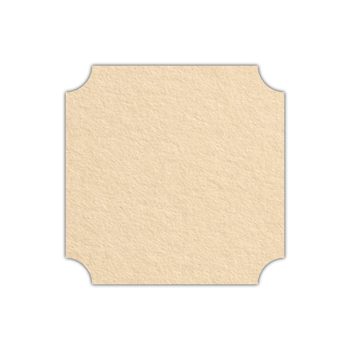 CMYK Print on Antique Ivory Cardstock | Shape S3 | 7.75" x 7.75"