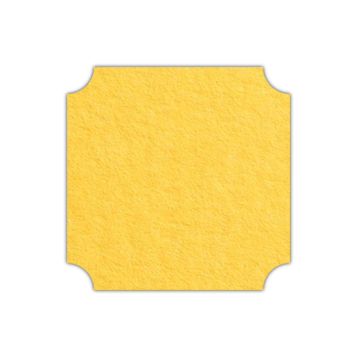 CMYK Print on Canary Yellow Cardstock | Shape S3 | 2.75" x 2.75"