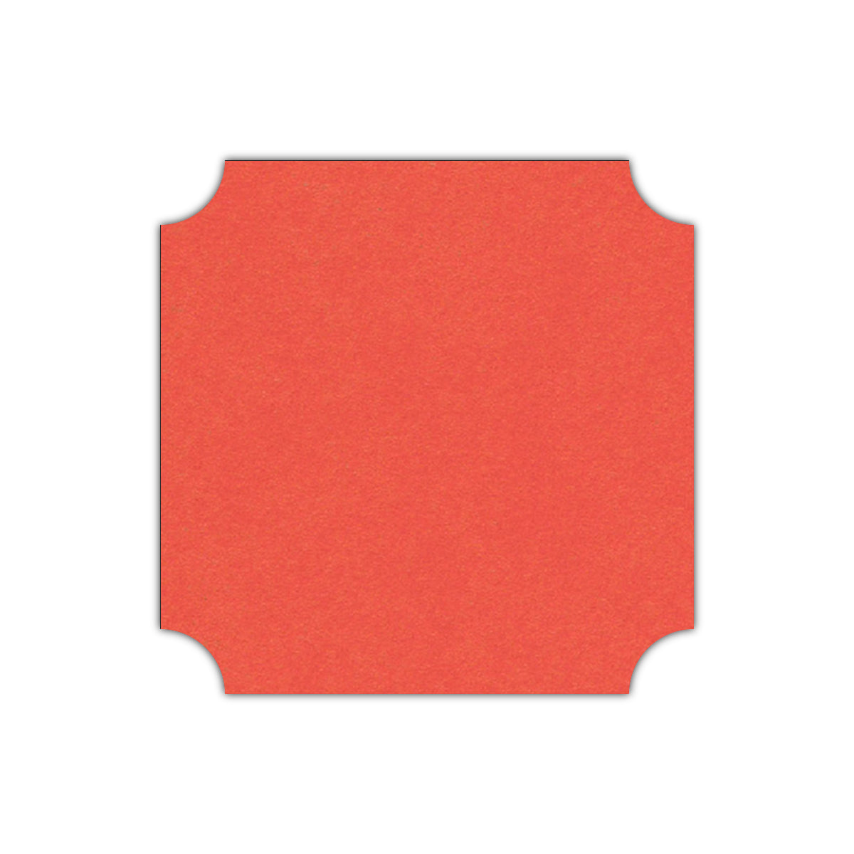 CMYK Print on Shimmer Coral Cardstock | Shape S3 | 6" x 6"
