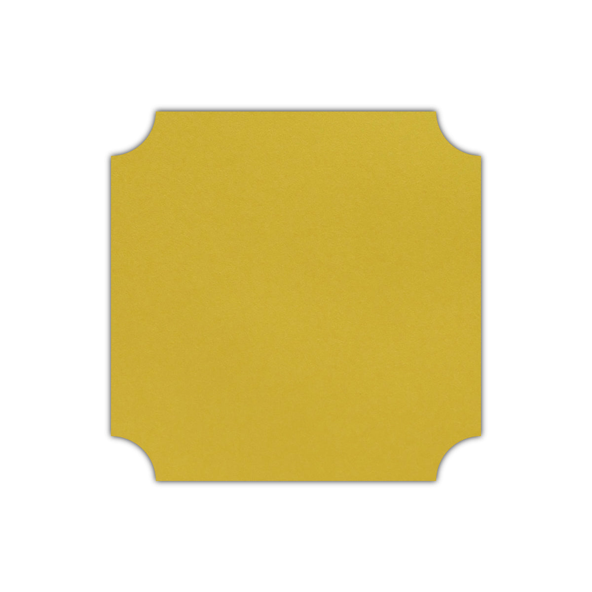 CMYK Print on Shimmer Fine Gold Cardstock | Shape S3 | 4.75" x 4.75"