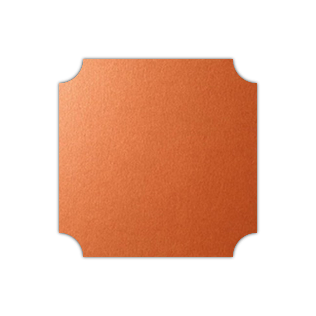 CMYK Print on Shimmer Flame Cardstock | Shape S3 | 3" x 3"
