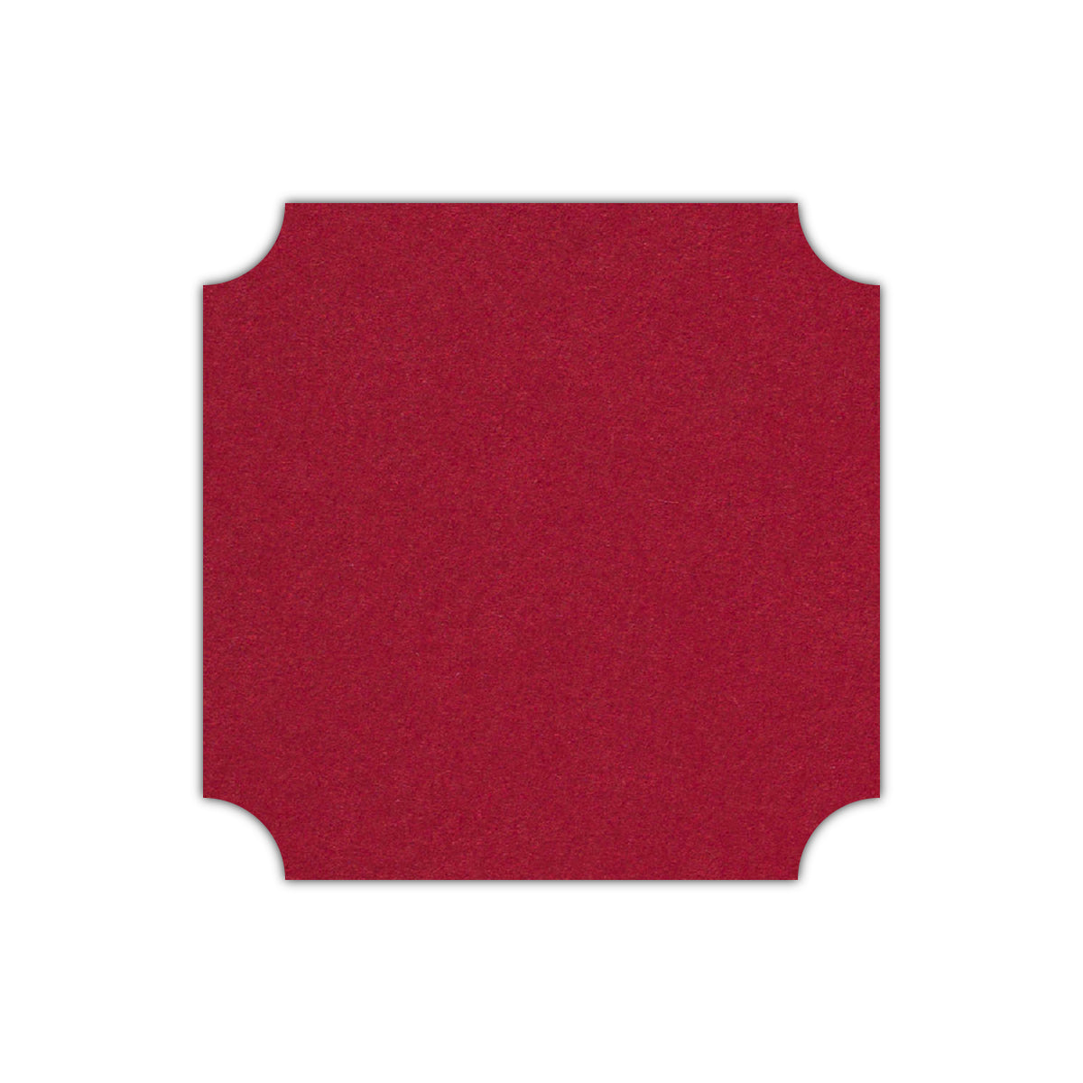 CMYK Print on Guardsman Red Cardstock | Shape S3 | 3" x 3"