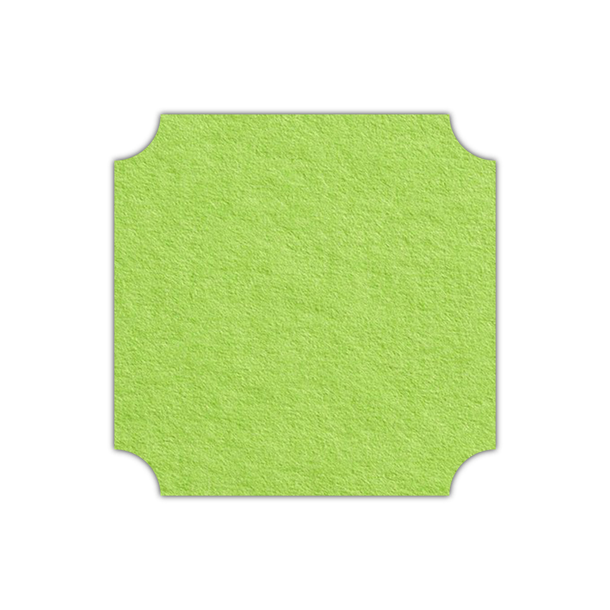 CMYK Print on Leaf Green Cardstock | Shape S3 | 5.75" x 5.75"