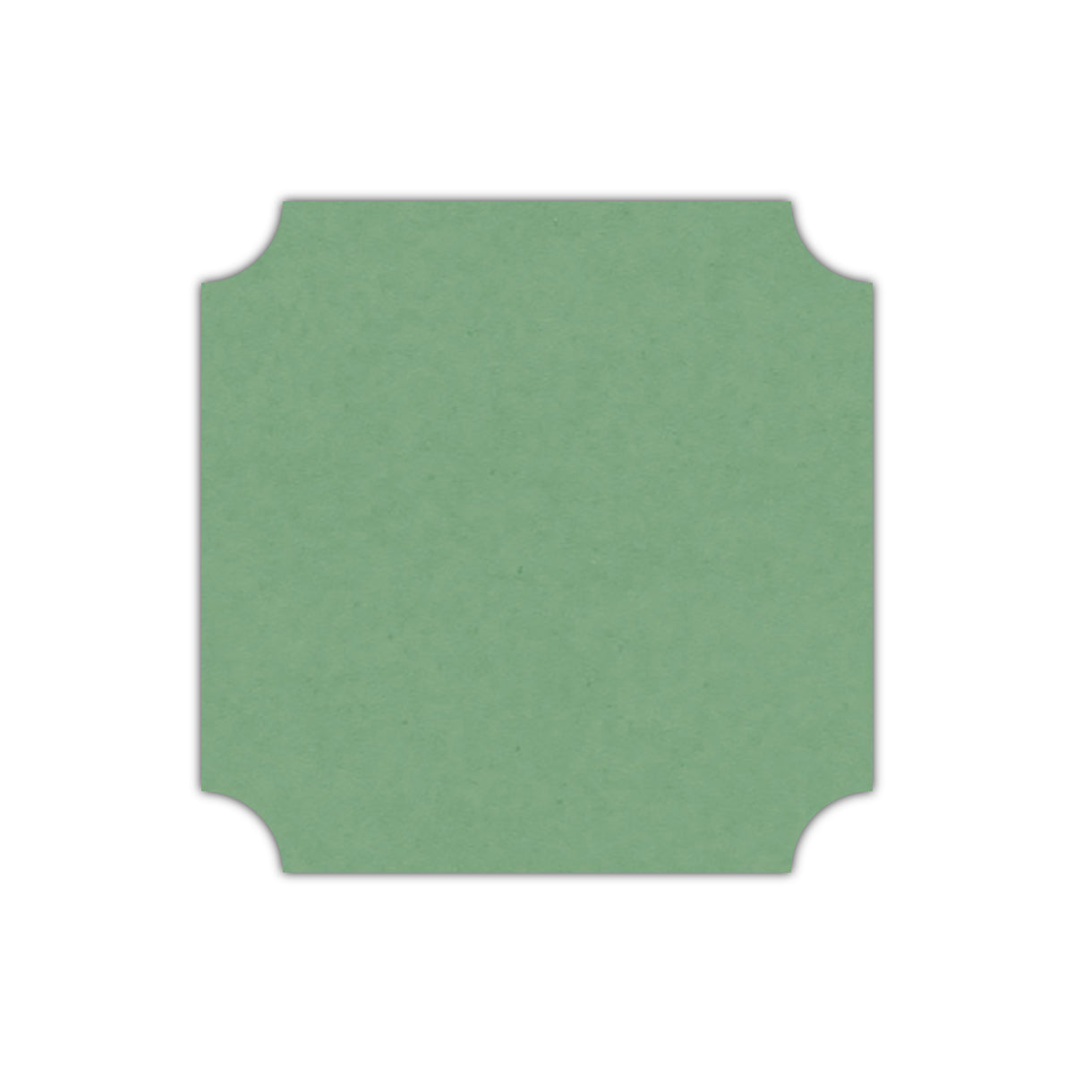 CMYK Print on Matcha Tea Cardstock | Shape S3 | 6" x 6"
