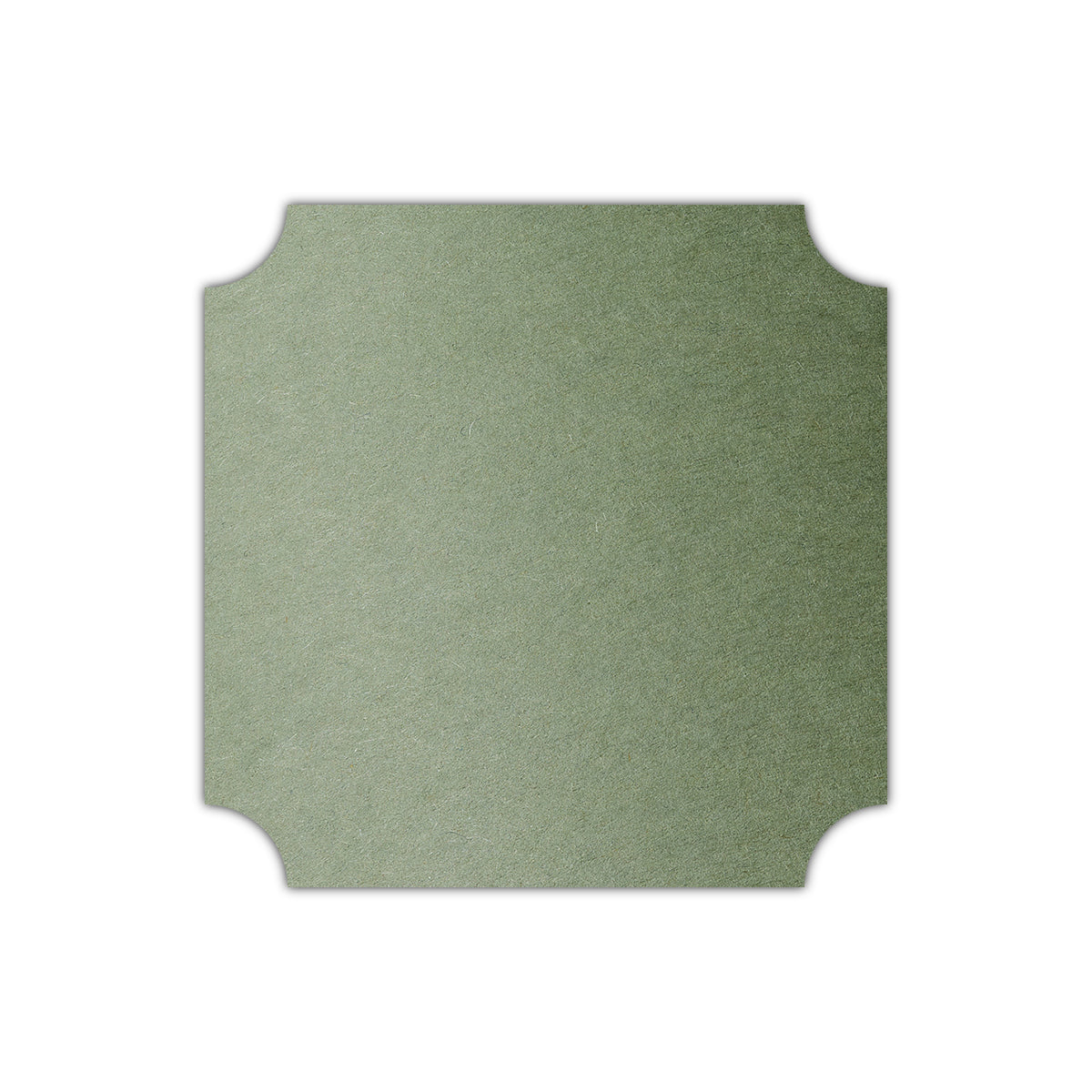 CMYK Print on Mid Green Cardstock | Shape S3 | 3.75" x 3.75"