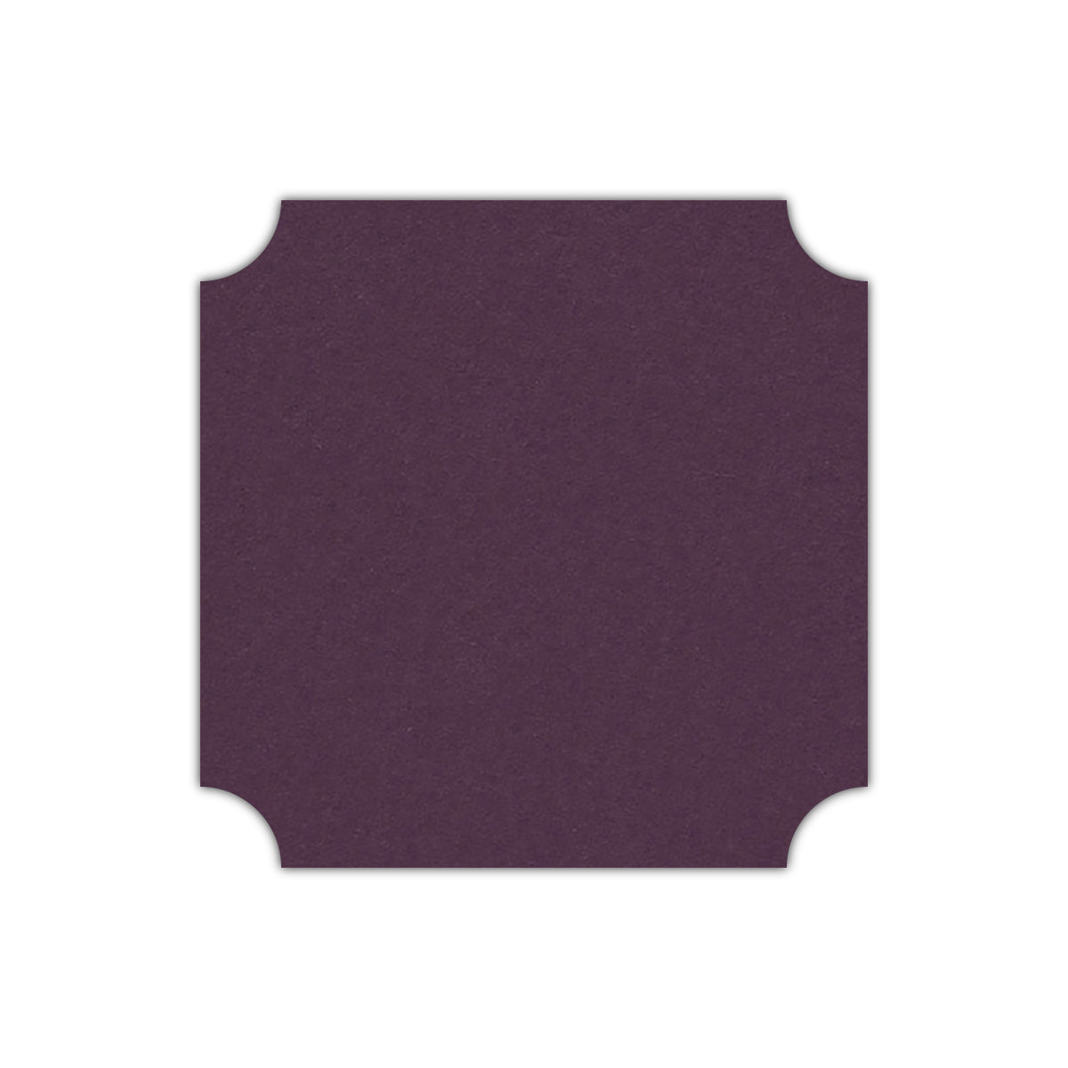 CMYK Print on Prune Cardstock | Shape S3 | 6.75" x 6.75"